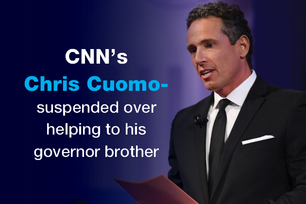 CNN’s Chris Cuomo- suspended over helping to his governor brother