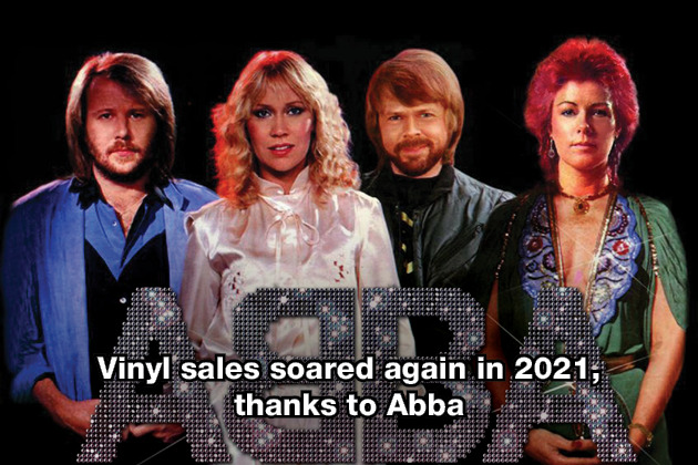 Vinyl sales soared again in 2021, thanks to Abba